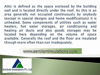 Attic Insulation Material Suppliers in Ahmedabad