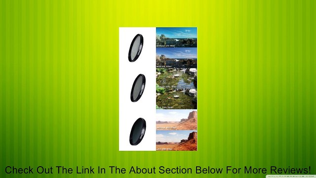 58MM Pro Lens Accessory Kit for Canon EOS 5D Mark III, EOS-1D X, EOS 6D, EOS 7D, EOS 60D, 70D, T5i, T4i, SL1, T3i, T3, EOS M DSLR Includes: 3pc Fundamental Filter Kit (UV CPL ND8 Neutral Density) + 58mm Reversible Lens Hood + Center Pinch Lens Cap + More