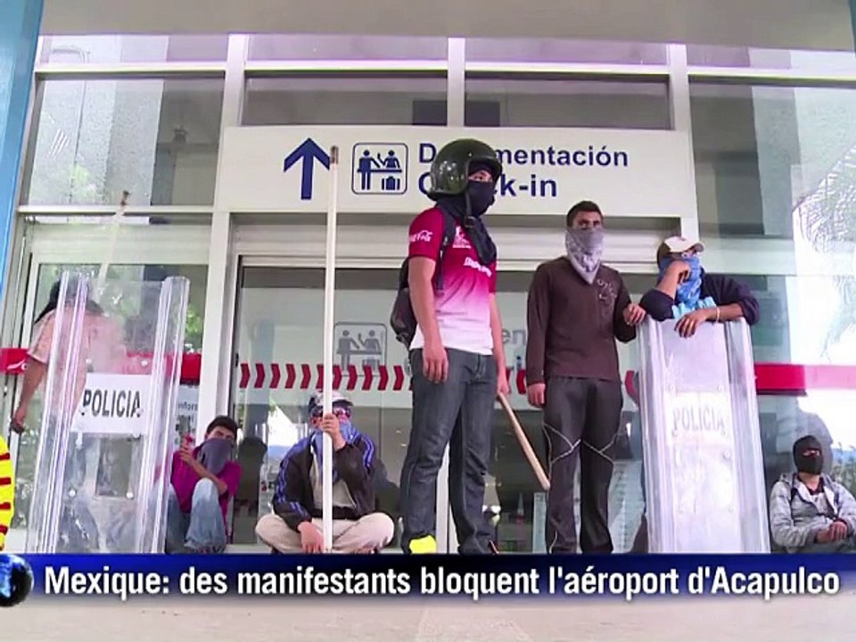 Disparus au Mexique: l'aéroport d'Acapulco, nouveau théâtre de la colère populaire