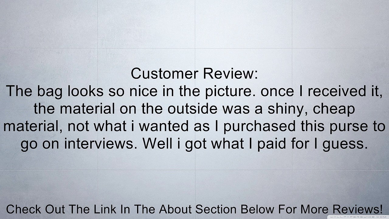 NEEWER� Women's Faux leather Zip Handbag Tote Shoulder Bag Purse Fashion Hot (Black) Review