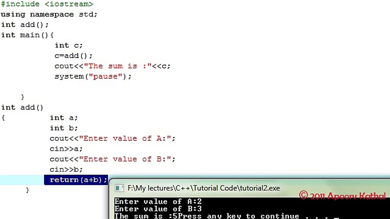 Part- 21 Functions returning value