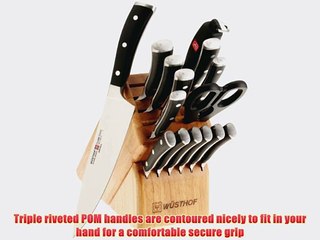 Wusthof Classic Ikon 16Piece Block Set Black