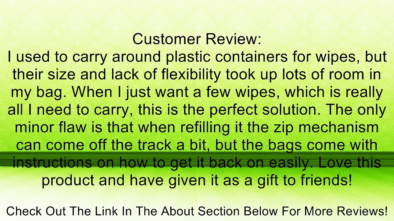 Butipods 3.0 (4-pack) Flexible Wipes Case - Contains TWO (2) 2-packs in a Bundle for a Total of FOUR (4) butipods. ALL NEW, STRONGER PLASTIC WITH UPGRADED ZIPPERS AND ROBUST SEAMS - in stock! Flexible, Slim & Soft Dispenser with Center Zipper for Easy Acc