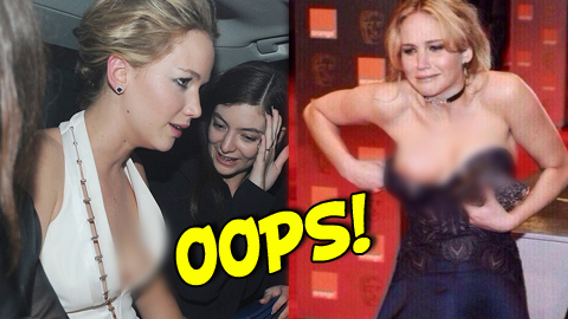 Jennifer Lawrence Wardrobe Malfunction at The Hunger Games After Party -  video Dailymotion