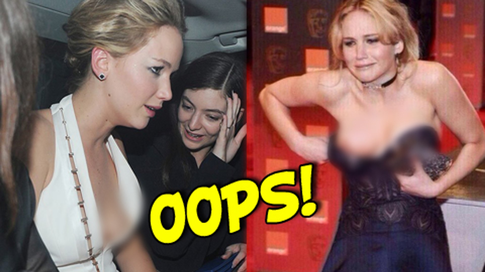 Jennifer Lawrence Wardrobe Malfunction at The Hunger Games After