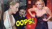 Jennifer Lawrence Wardrobe Malfunction at The Hunger Games After Party