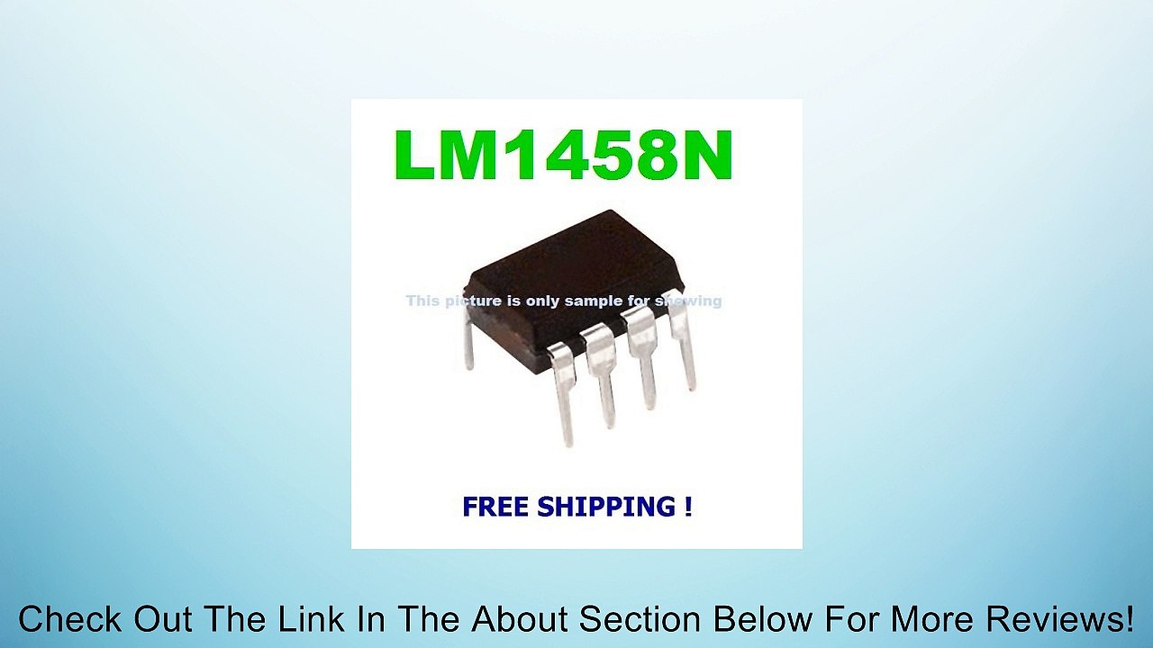 10 pcs of LM1458N LM1458 1458 IC DUAL OPERATIONAL AMPLIFIER / Integrated Circuit Review