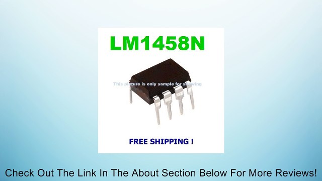 10 pcs of LM1458N LM1458 1458 IC DUAL OPERATIONAL AMPLIFIER / Integrated Circuit Review