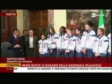 Le azzurre del volley rosa a Palazzo Chigi