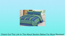 Blue Stripe Quilt Set Twin Size Review