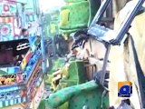 56 dead in bus-truck collision in Khairpur-Geo Reports-11 Nov 2014