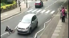 Dunya News - Speeding car hits woman on Zebra Crossing in UK