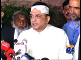 Tahirul Qadri tells Zardari to 'shut his mouth'-Geo Reports-04 Oct 2014