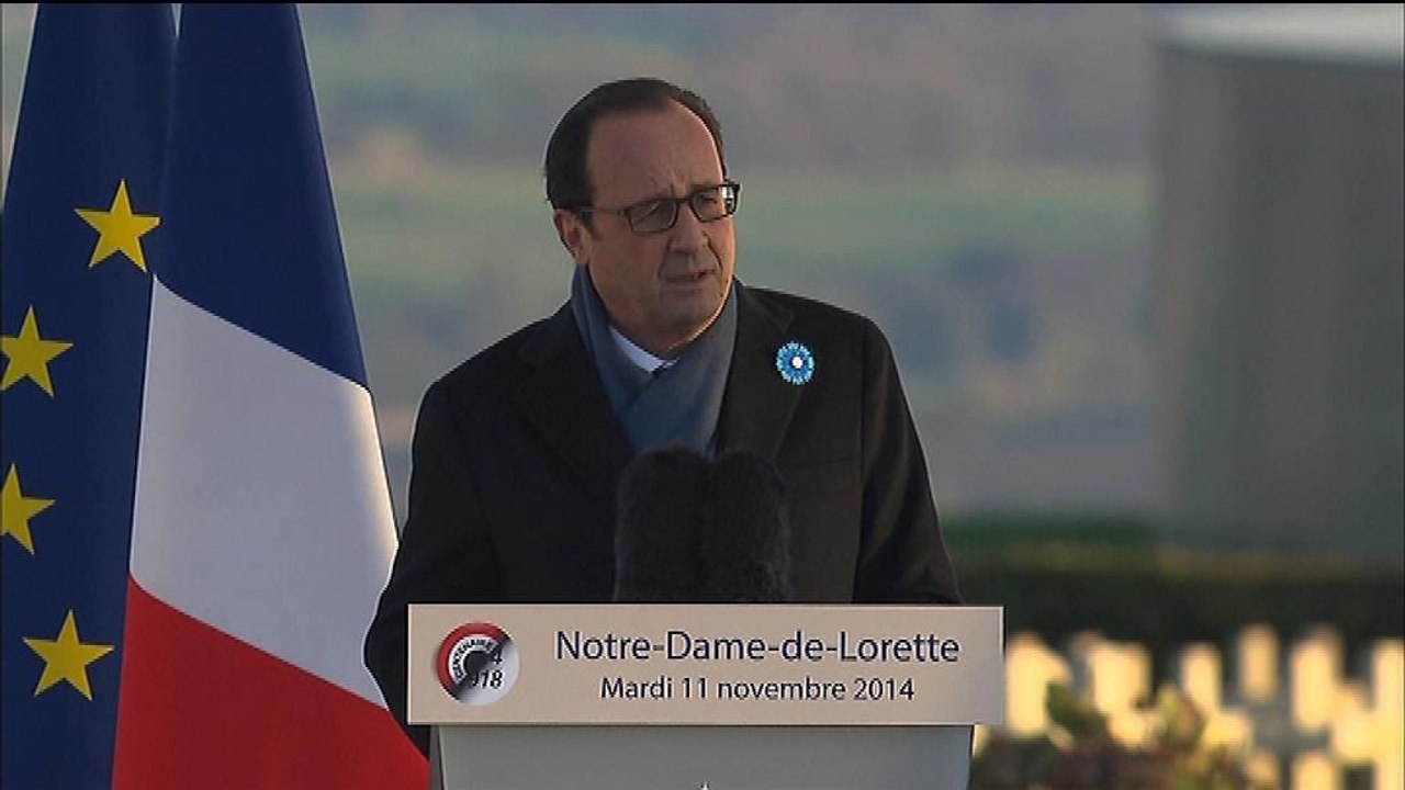 Notre-Dame-de-Lorette: "La paix est toujours fragile" selon Hollande