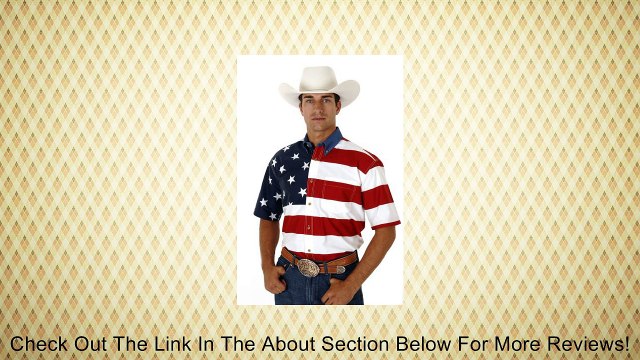 Roper 03-002-0185-01 Re Mens Americana Short Sleeve Shirt Red 3XL Review