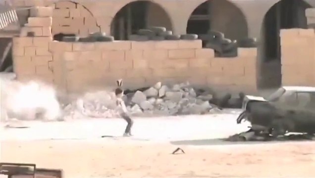 Hero of the day : Syrian boy rescues a girl in sniper shootout during syrian war!