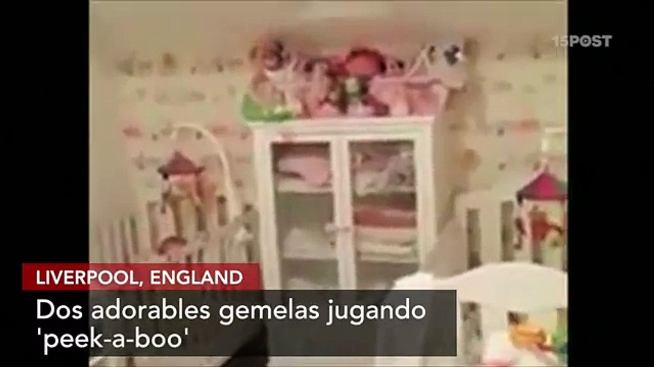 Adorables gemelas jugando, la ultima sensación en el internet