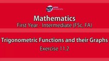 Trigonometric Functions and their Graphs - EX 11.2