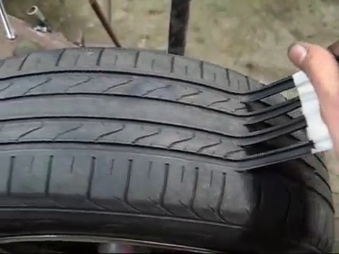 Réparer un pneu usé