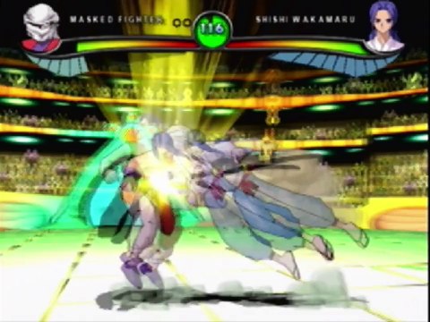 Genkai The Masked Fighter VS Demon In A Yu Yu Hakusho Dark Tournament Match / Battle / Fight