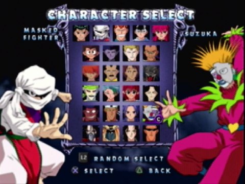 Genkai The Masked Fighter VS Demon In A Yu Yu Hakusho Dark Tournament Match / Battle / Fight