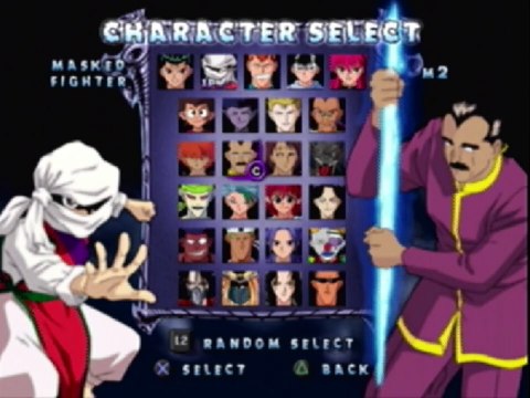 Genkai The Masked Fighter VS M2 In A Yu Yu Hakusho Dark Tournament Match / Battle / Fight
