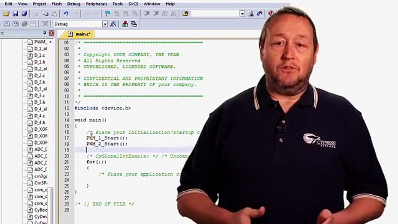 Cypress PSoC® Creator" 101 - Lesson 7: IDE Export