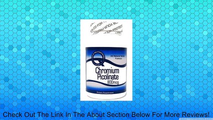 Chromium Picolinate 800mcg 200 Capsules ^GLS Review