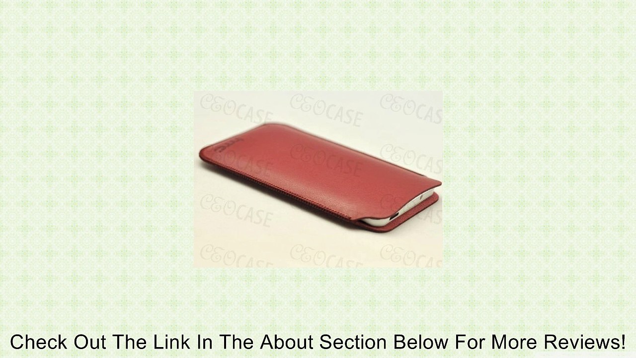 New HTC One - M7 Pouch Protect Case (Very Slim and Light) Sleeve Bag (Red) Review