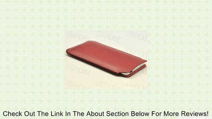 New HTC One - M7 Pouch Protect Case (Very Slim and Light) Sleeve Bag (Red) Review