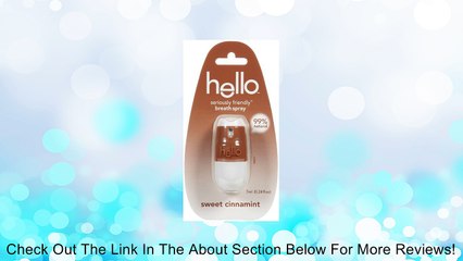 hello breath spray, sweet cinnamint, 0.236 oz Review