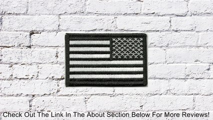 Tactical Reverse USA Flag Patch - Black & White Review