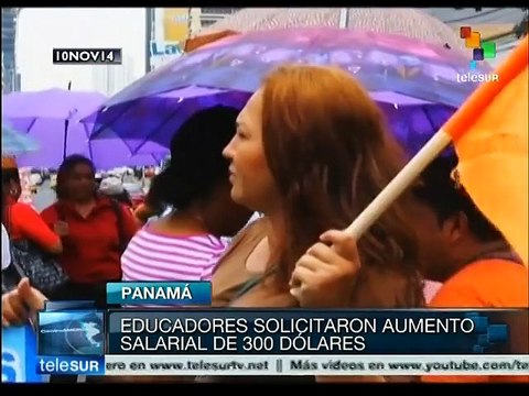 Maestros panameños exigen a gob. cumpla sus promesas