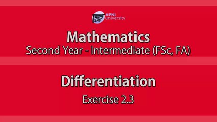 Differentiation - Quotient Rule