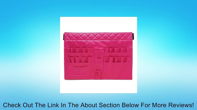 Makeup Artist Cosmetic Brushes Tools Apron Bag Case with Belt Strap-hotpink Review