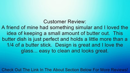 KitchenWorks Round Glass Butter Dish with Dome Lid Review