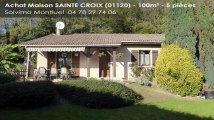A vendre - maison - SAINTE CROIX (01120) - 5 pièces - 100m²