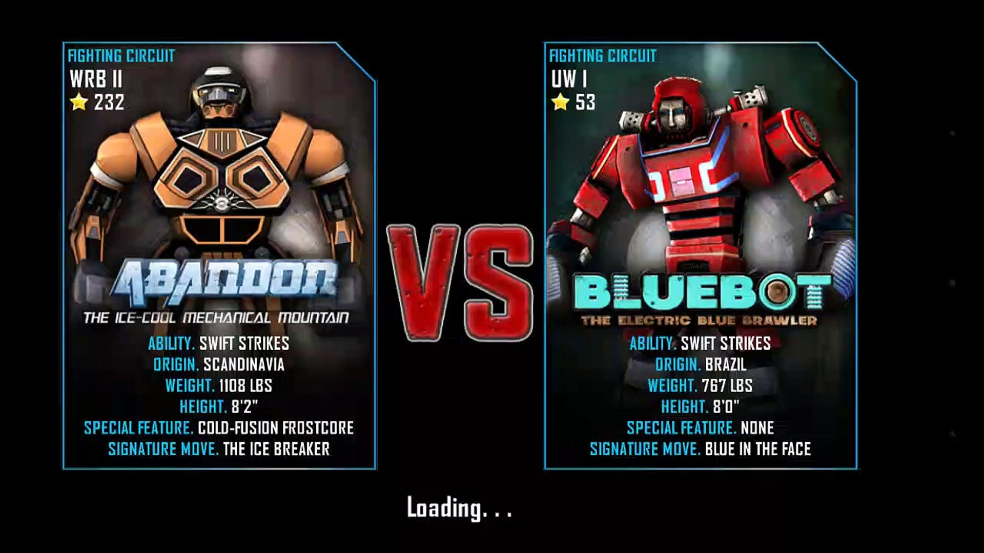 Real Steel World Robot Boxing (Abandor Vs Bluebot) - video Dailymotion