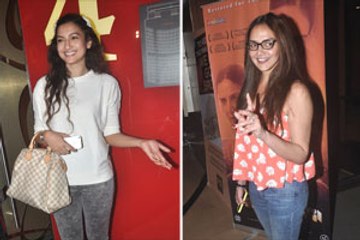 Esha Deol & Gauahar step out in no make-up look!
