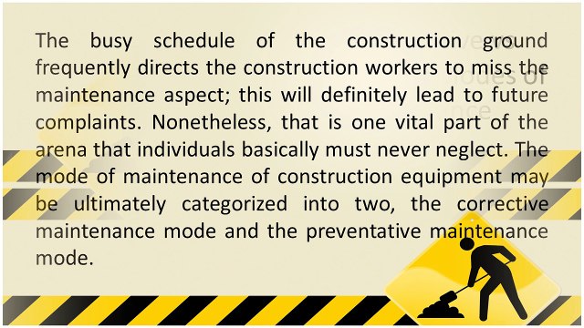 The Corrective vs Preventative Modes of Maintenance
