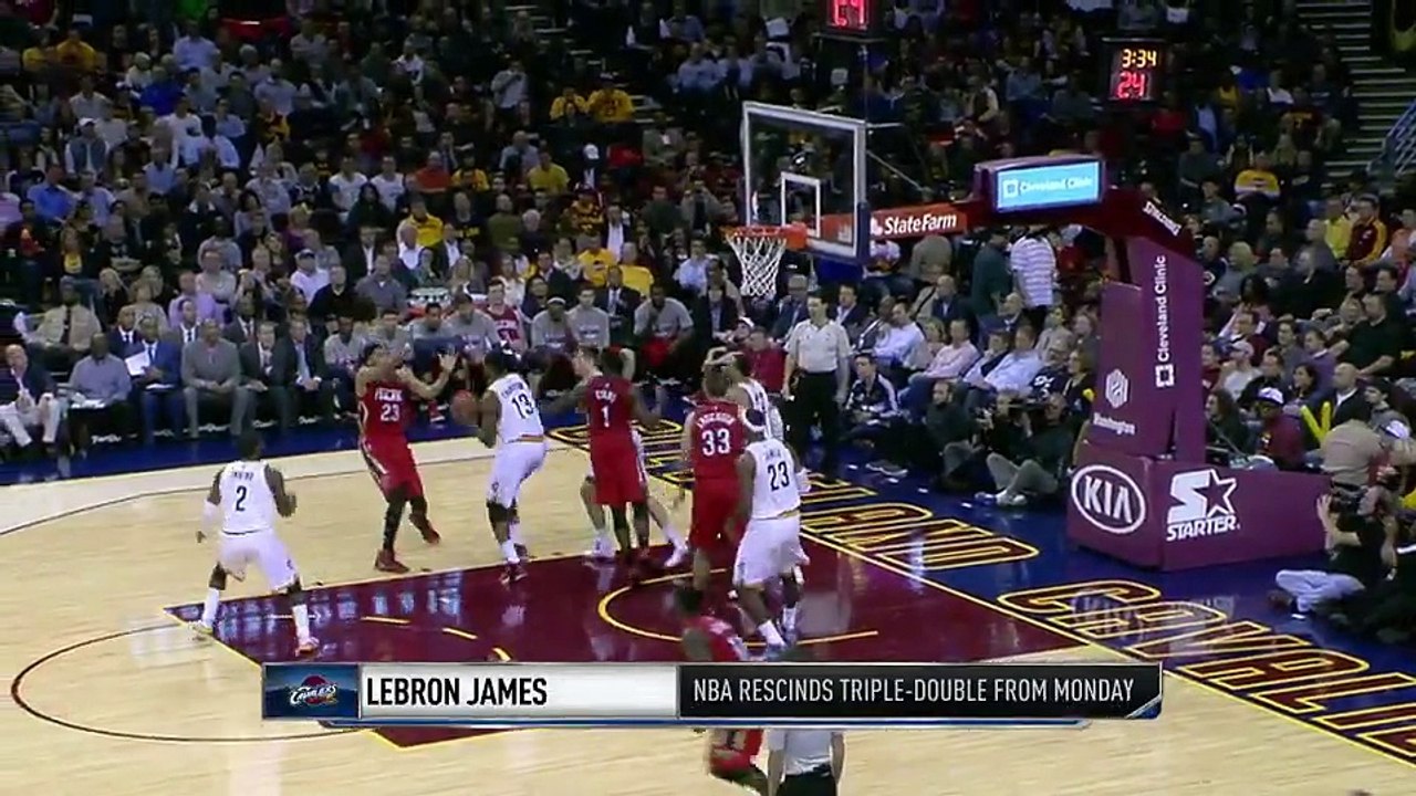 LEBRON JAMES triple double change to double2x
