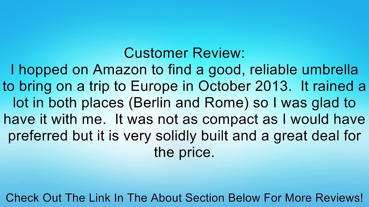 Totes Port Men's Automatic Compact Umbrella Review