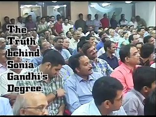 Typing Mistake about the Degree of Sonia Gandhi......