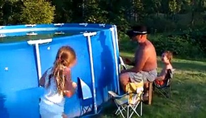 The best way to empty a swimming pool  Video
