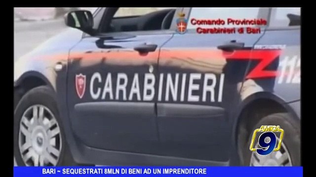 BARI | Sequestrati 8Mnl di beni ad un imprenditore