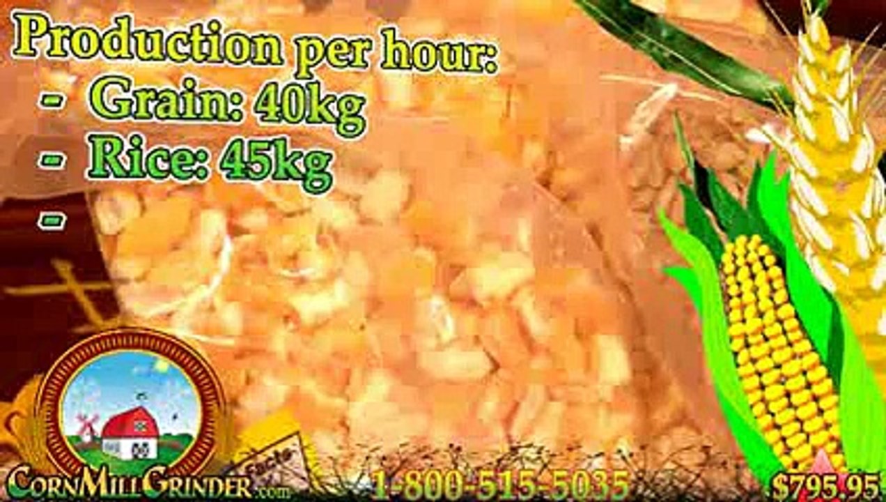 Corn Mill Grinder - Perfect Industrial Tool for Storing and Grinding Grains!   1.800.515.5035