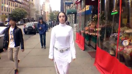 10 heures de marche en tant que Princesse Leia