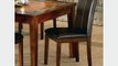 Steve Silver Davenport 7 Piece Slate Dining Room Set w Parsons Chairs