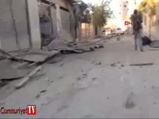 Harabeye dönen Kobani böyle görüntülendi