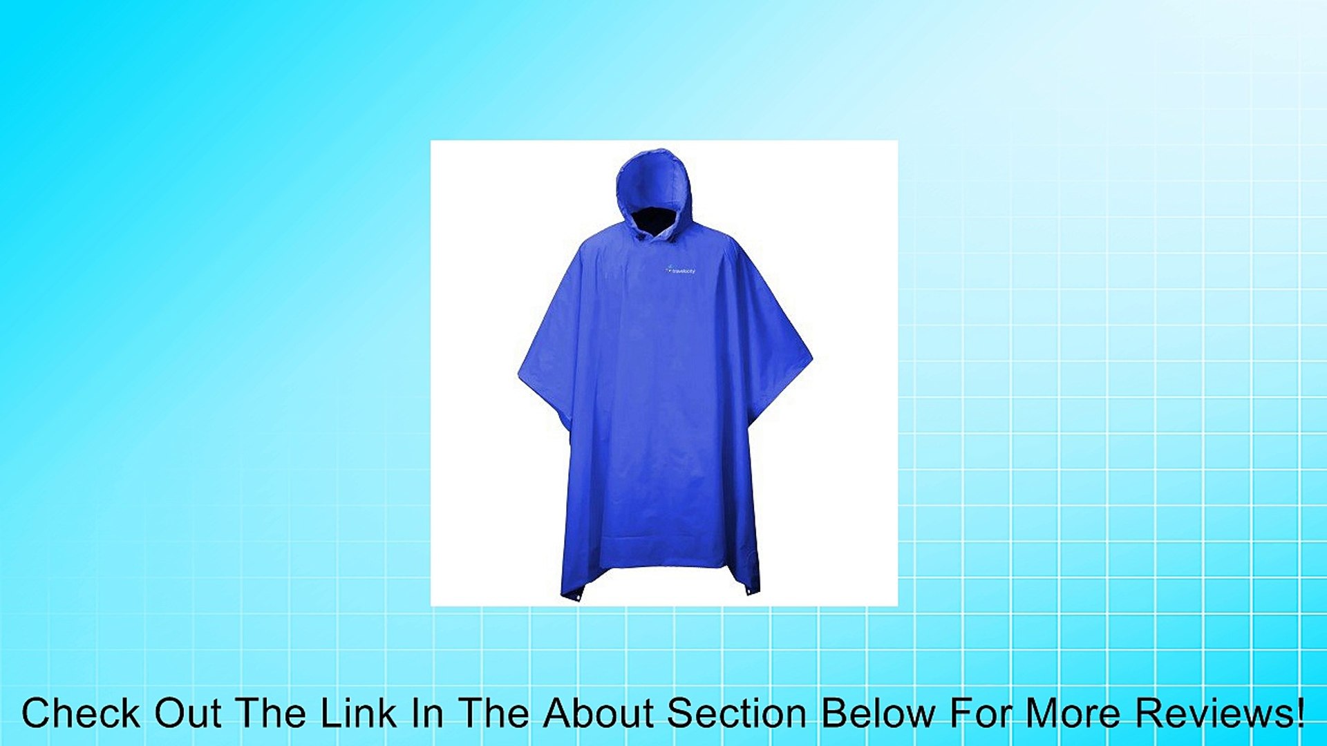 ⁣Reusable Travel Rain Poncho Review